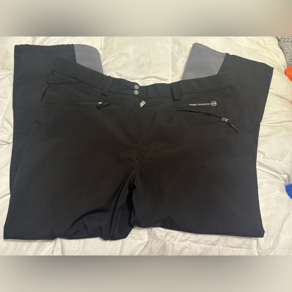 Free Country Black and Gray Women's Pants